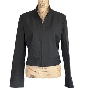 Prague Black Zip-up Jacket Size Large